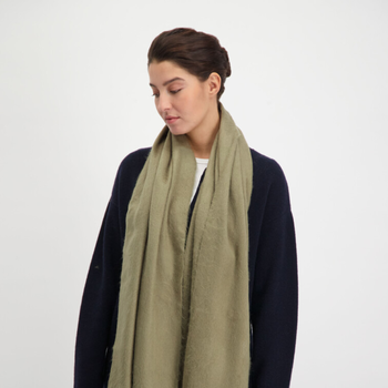 Alpaca Loca Scarf Slim Cigar Brown