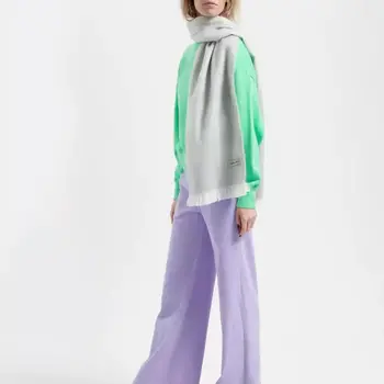 Alpaca Loca Scarf Slim Light Grey