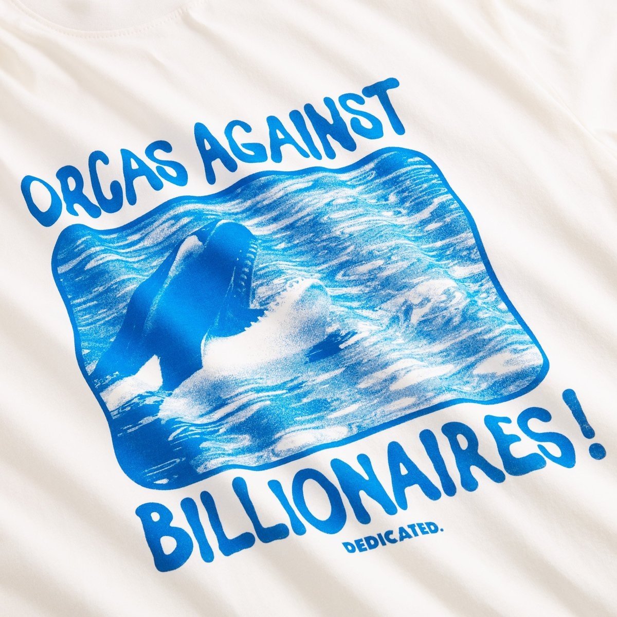 Dedicated Dedicated T-Shirt Stockholm Orcas Against Billionaires Off-White