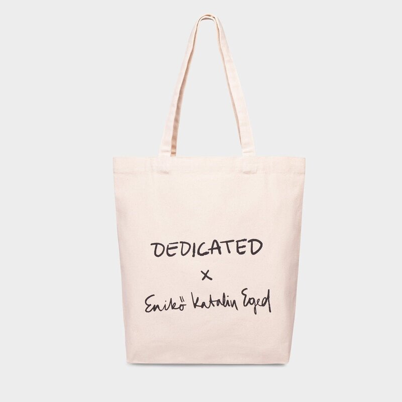 Dedicated Dedicated Tote bag Torekov Foal with Birds Off-White