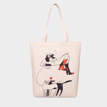 Dedicated Tote Bag Torekov Star Boots Off-White