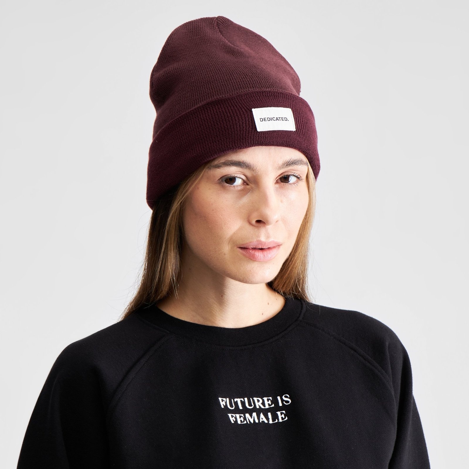 Dedicated Dedicated Beanie Kiruna Fig Red