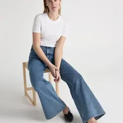 MUD Jeans Jeans Sara High Loose Stone Vintage