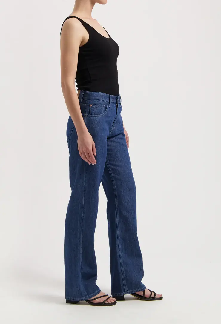 MUD Jeans MUD Jeans Jamie Mid Loose Flow Stone Indigo