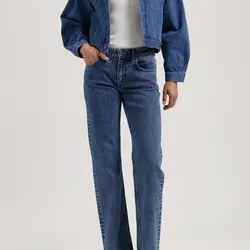 MUD Jeans Jeans Carry Mid Straight Stone Vintage