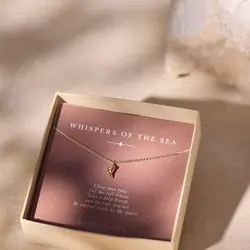 Riverstones Shell Ketting Goud