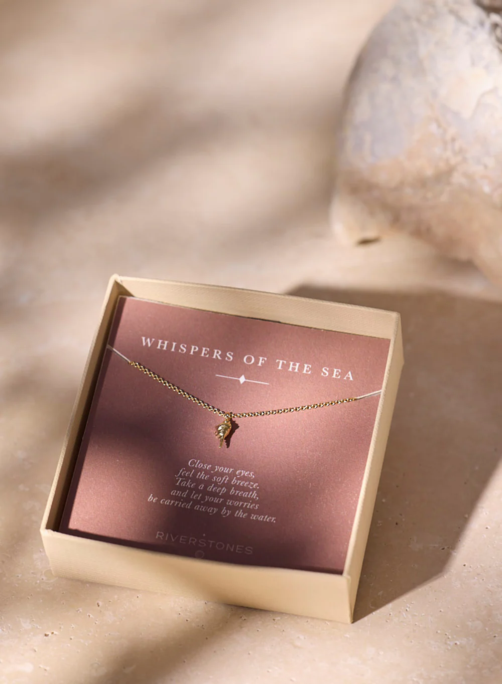 Riverstones Riverstones Shell Ketting Goud