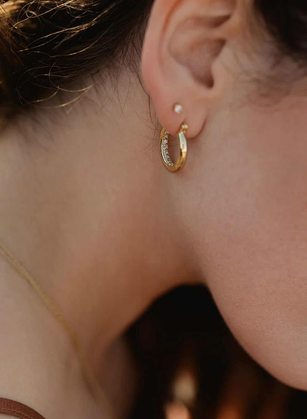 Riverstones Riverstones Inner Beauty Hoops Goud