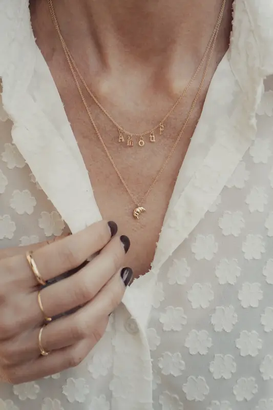 Riverstones Riverstones Paris Amour Necklace Gold