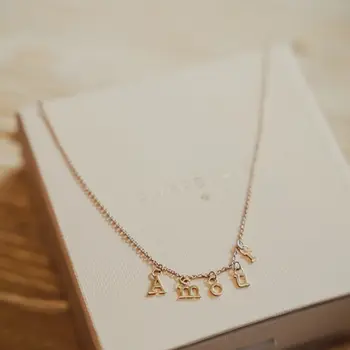 Riverstones Paris Amour Necklace Gold