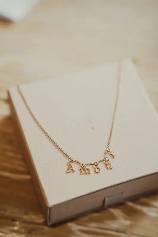 Riverstones Riverstones Paris Amour Necklace Gold