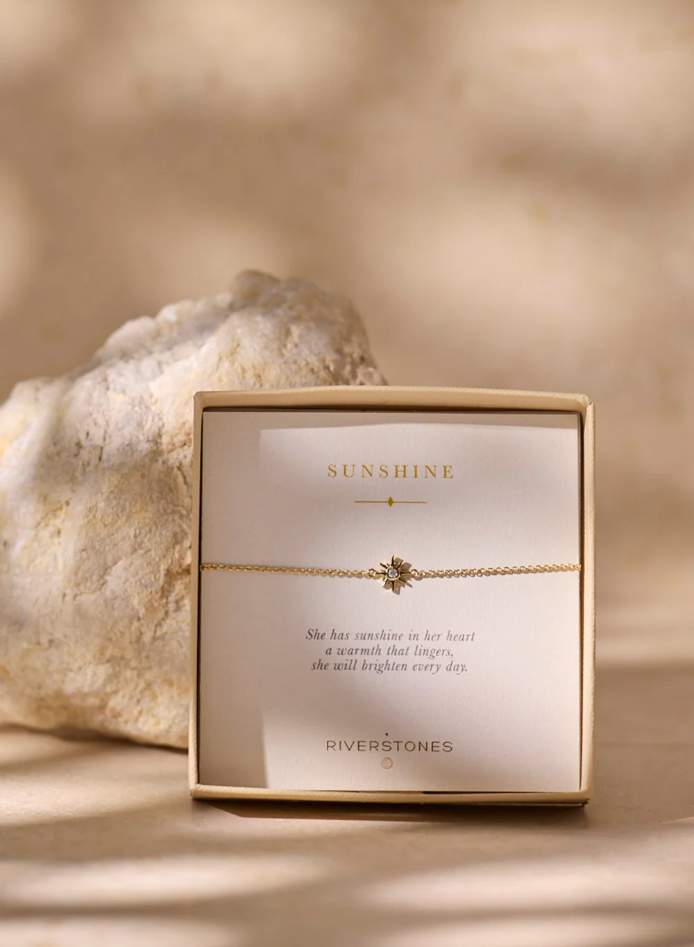 Riverstones Riverstones Sunshine Armband Goud