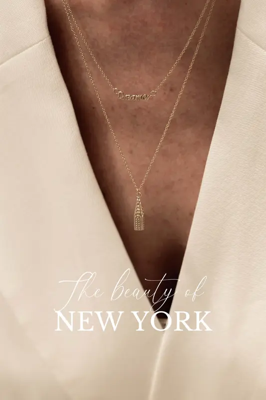 Riverstones Riverstones Dreamer Necklace New York Gold