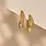Riverstones Riverstones Tide Hoops Gold Medium
