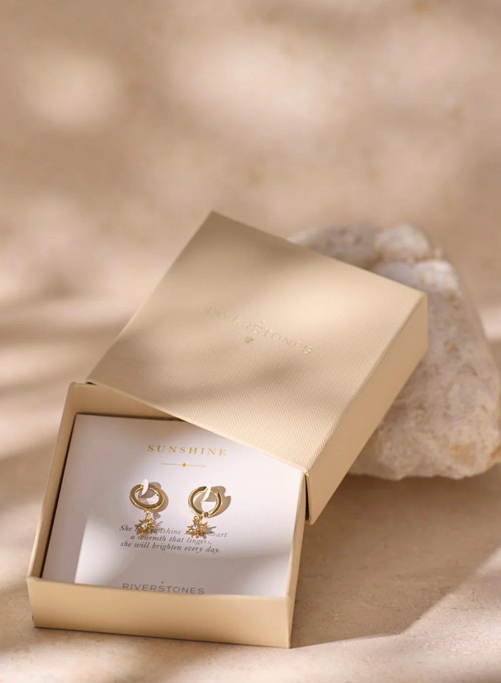 Riverstones Riverstones Sunshine Hoops Goud