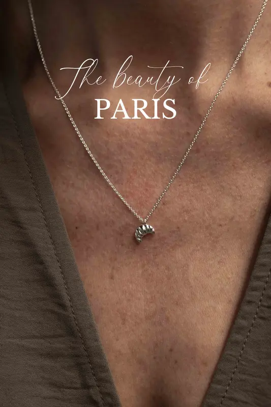 Riverstones Riverstones Paris Croissant Necklace Silver
