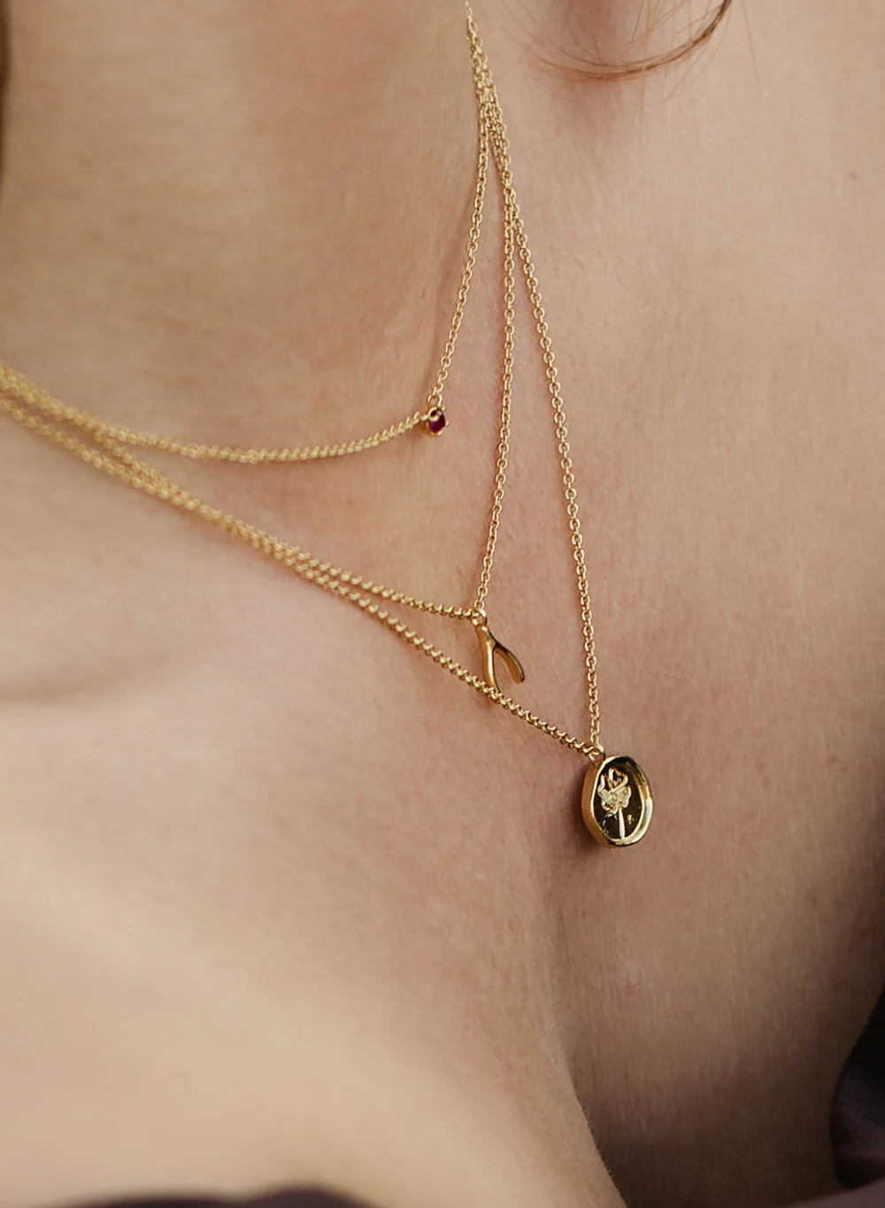 Riverstones Riverstones Lucky Ketting Goud