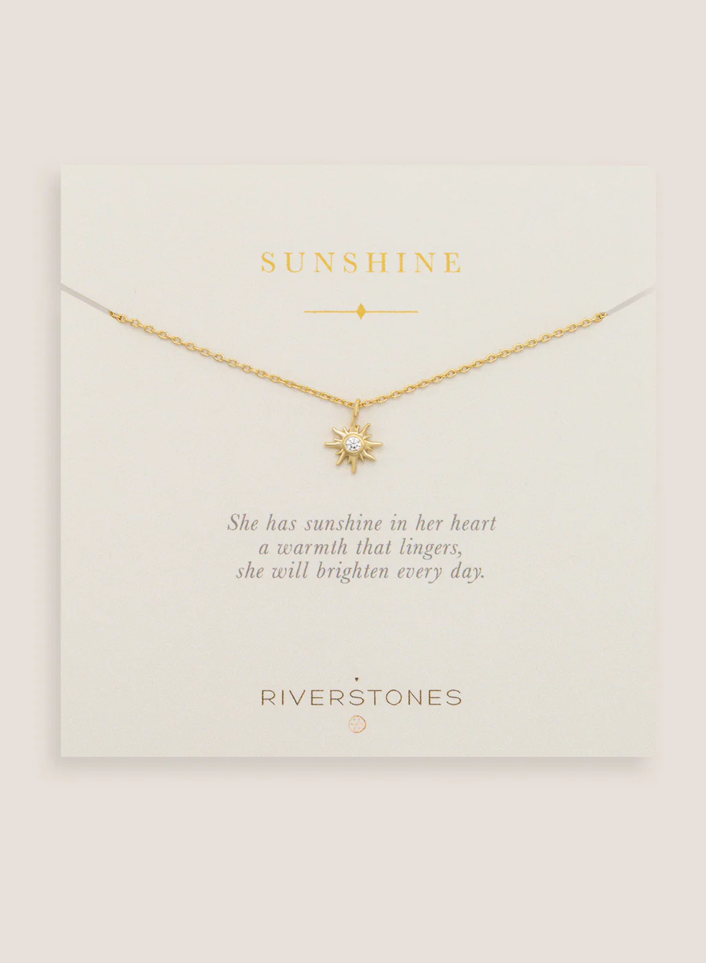 Riverstones Riverstones Sunshine Ketting Goud