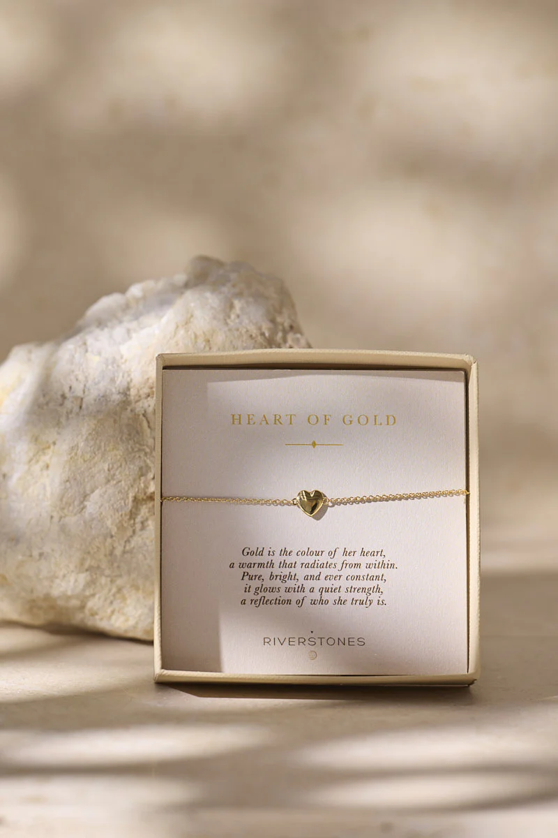 Riverstones Riverstones Heart Of Gold Armband Zilver