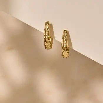 Riverstones Tide Hoops Gold Small