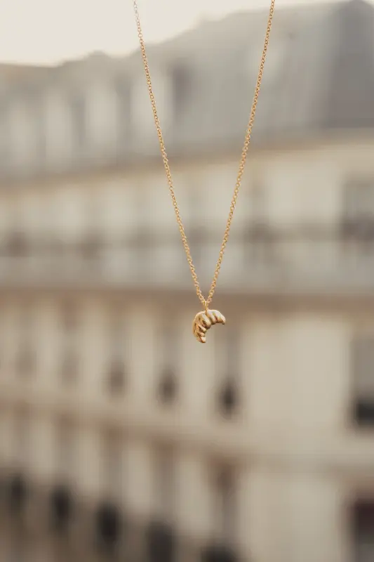 Riverstones Riverstones Paris Croissant Ketting Goud