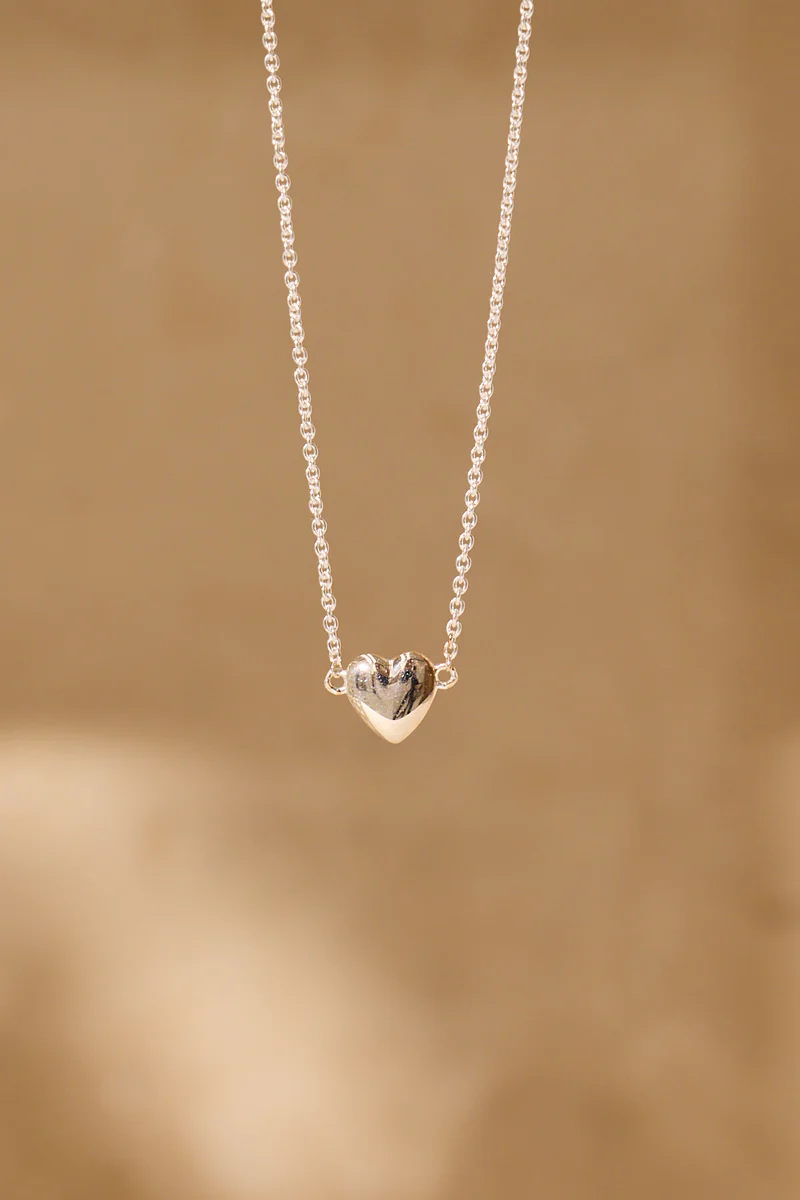 Riverstones Riverstones Heart of Gold Necklace Silver