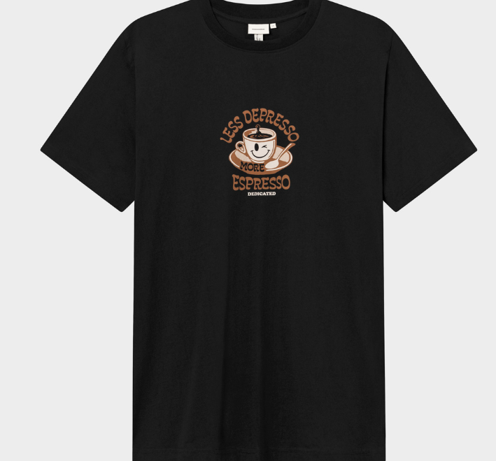 Dedicated Dedicated T-shirt Stockholm Depresso Black