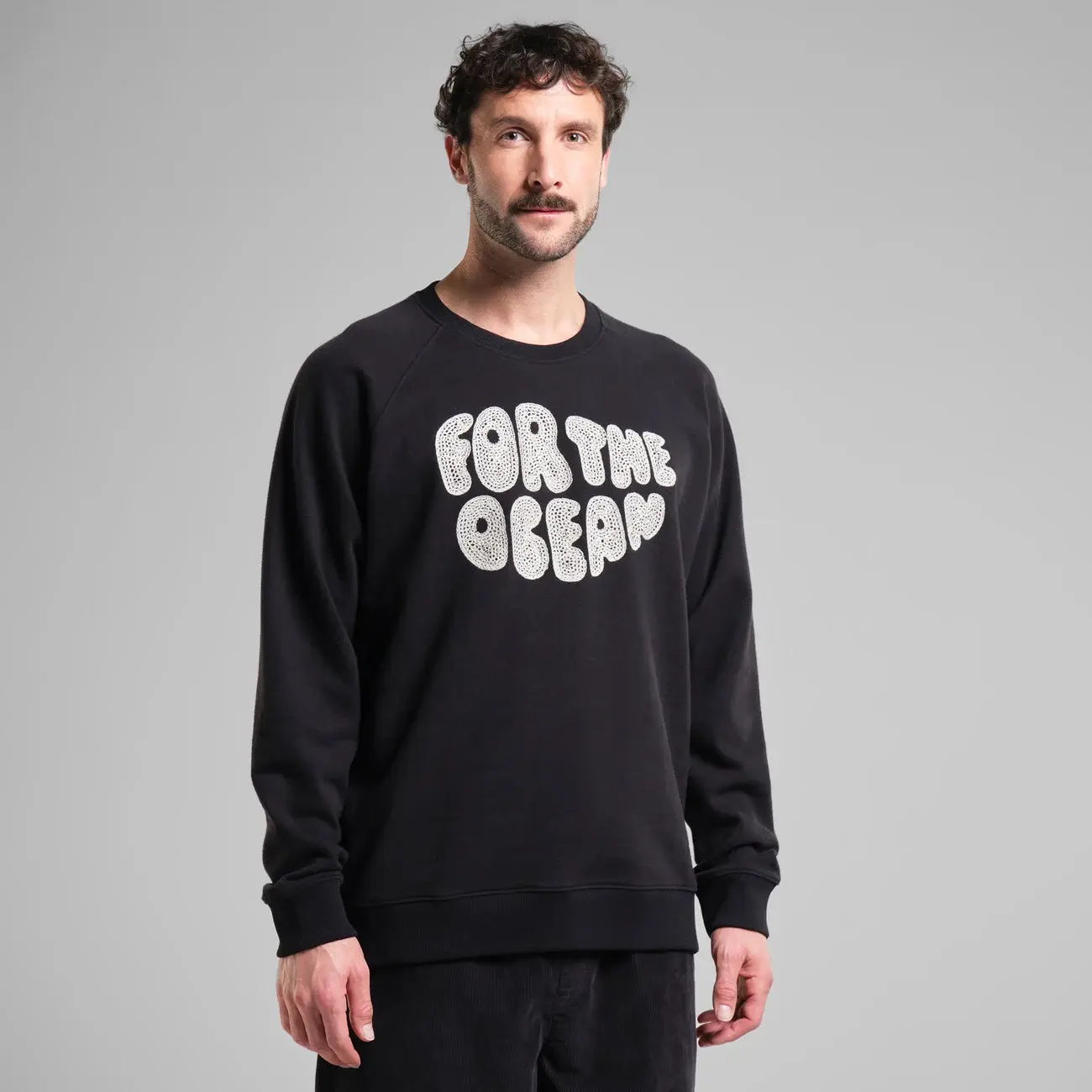 Dedicated Dedicated Sweatshirt Malmoe Hemp For the Ocean Black