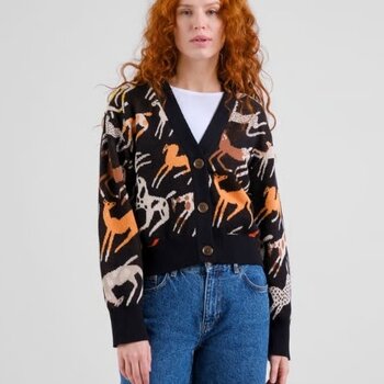 Dedicated Cardigan Kanan Mustang Party Black