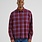 Dedicated Dedicated Shirt Rute Flannel Check Fig Red