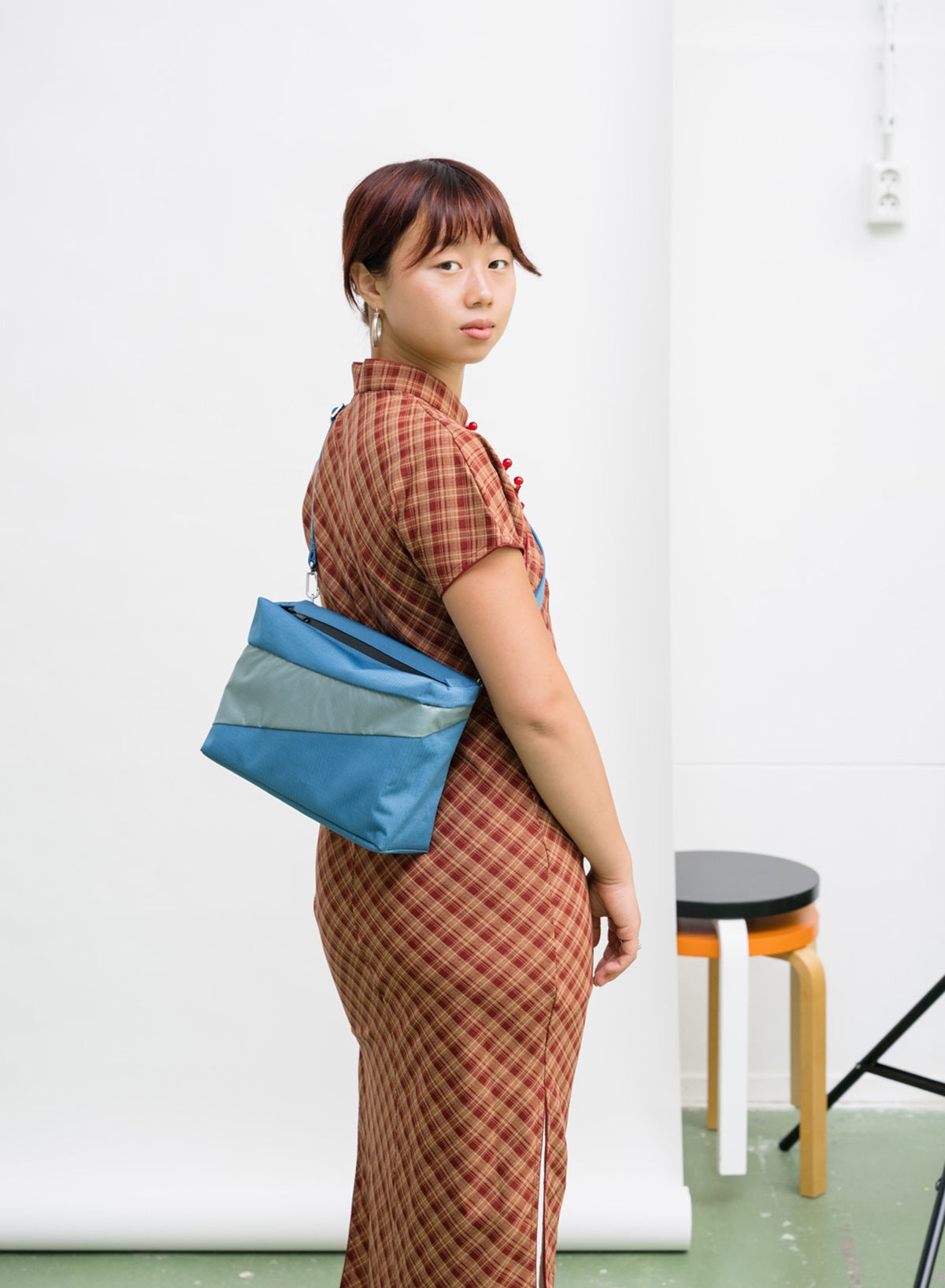 Susan Bijl Susan Bijl The New Bum Bag Dark Petrol And Grey