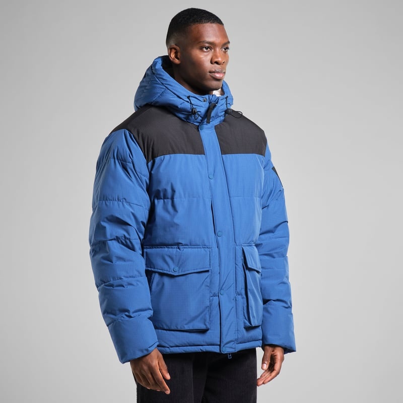 Dedicated Dedicated Puffer Jacket Vasa True Blue