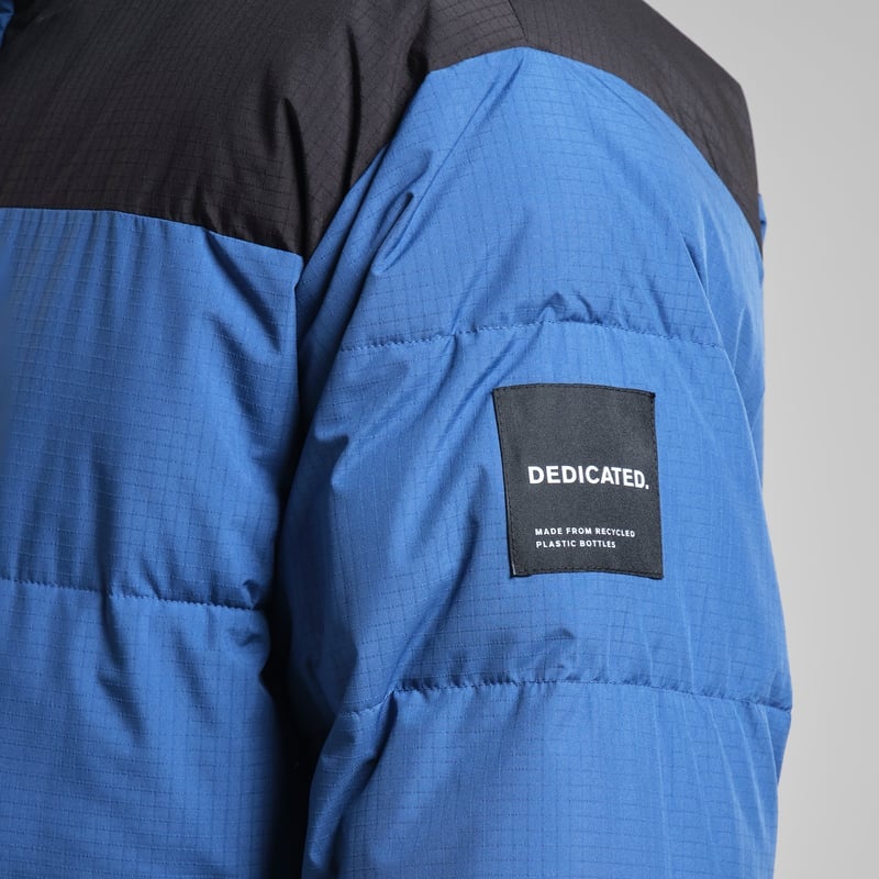 Dedicated Dedicated Puffer Jacket Vasa True Blue