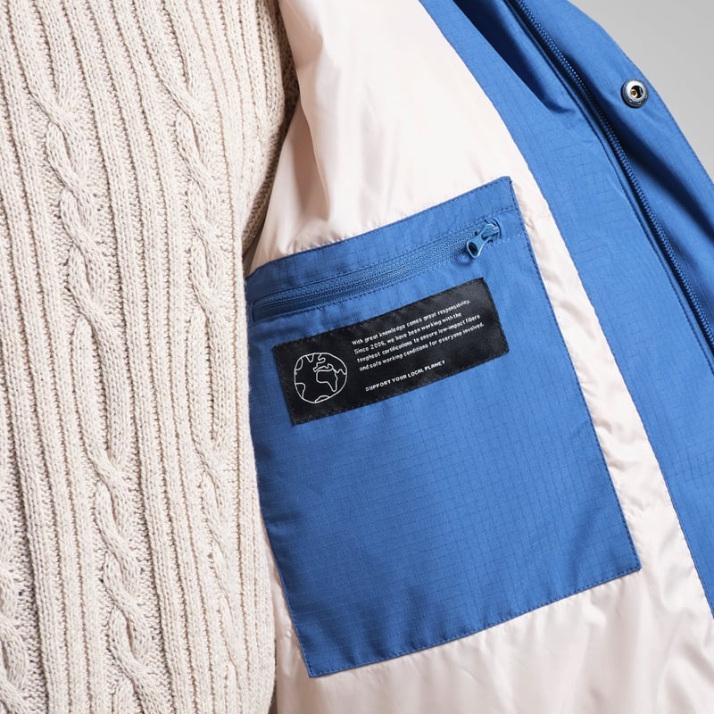 Dedicated Dedicated Puffer Jacket Vasa True Blue