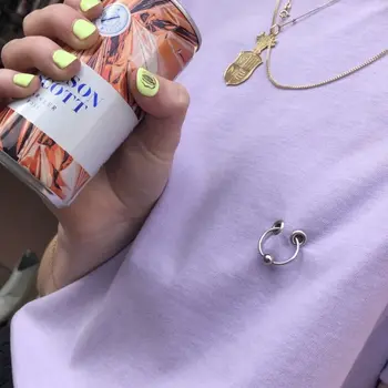 T.I.T.S. Piercing T-shirt Lilac