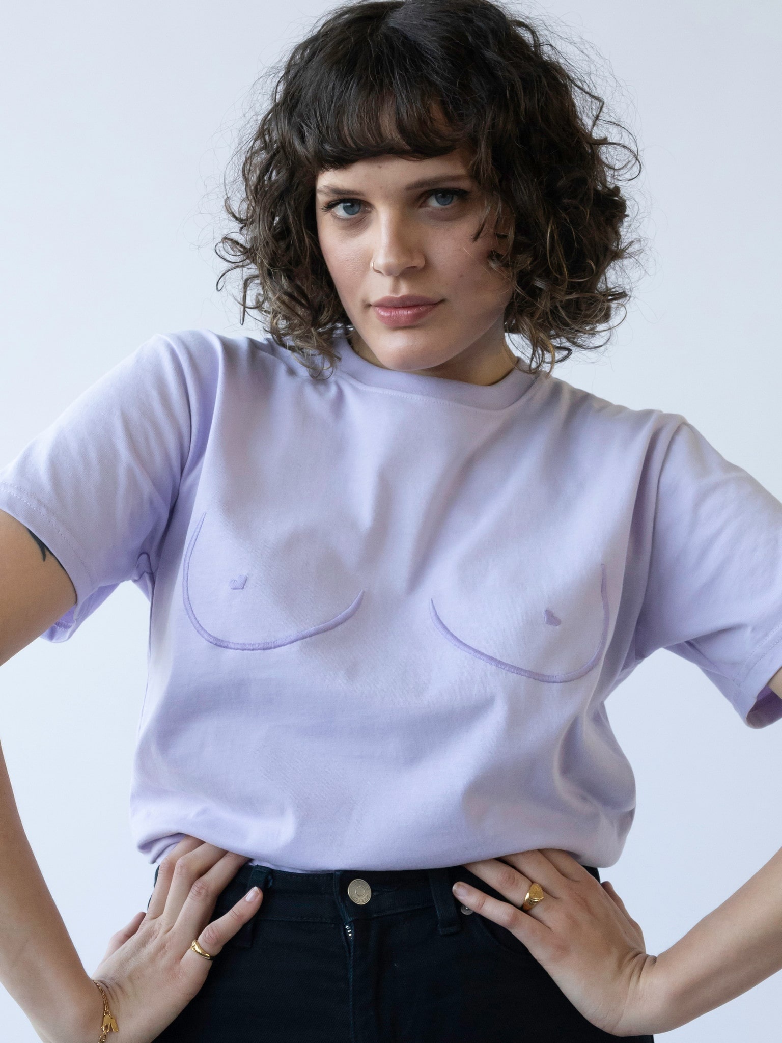 T.I.T.S. T.I.T.S tits T-shirt Lilac