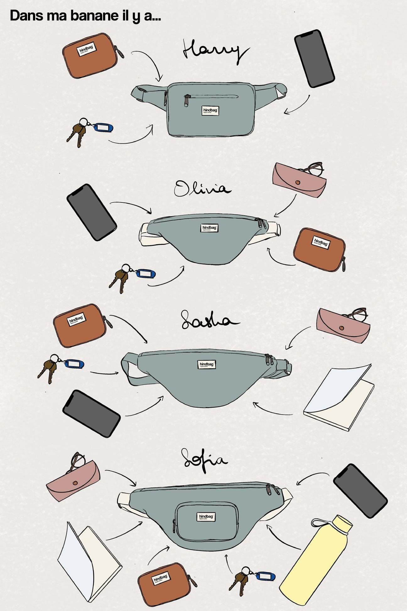 Hindbag Hindbag Fanny pack Sasha