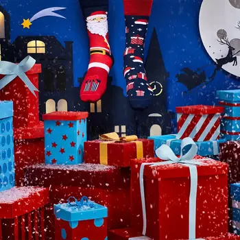 Many Mornings Sokken Santa Claus