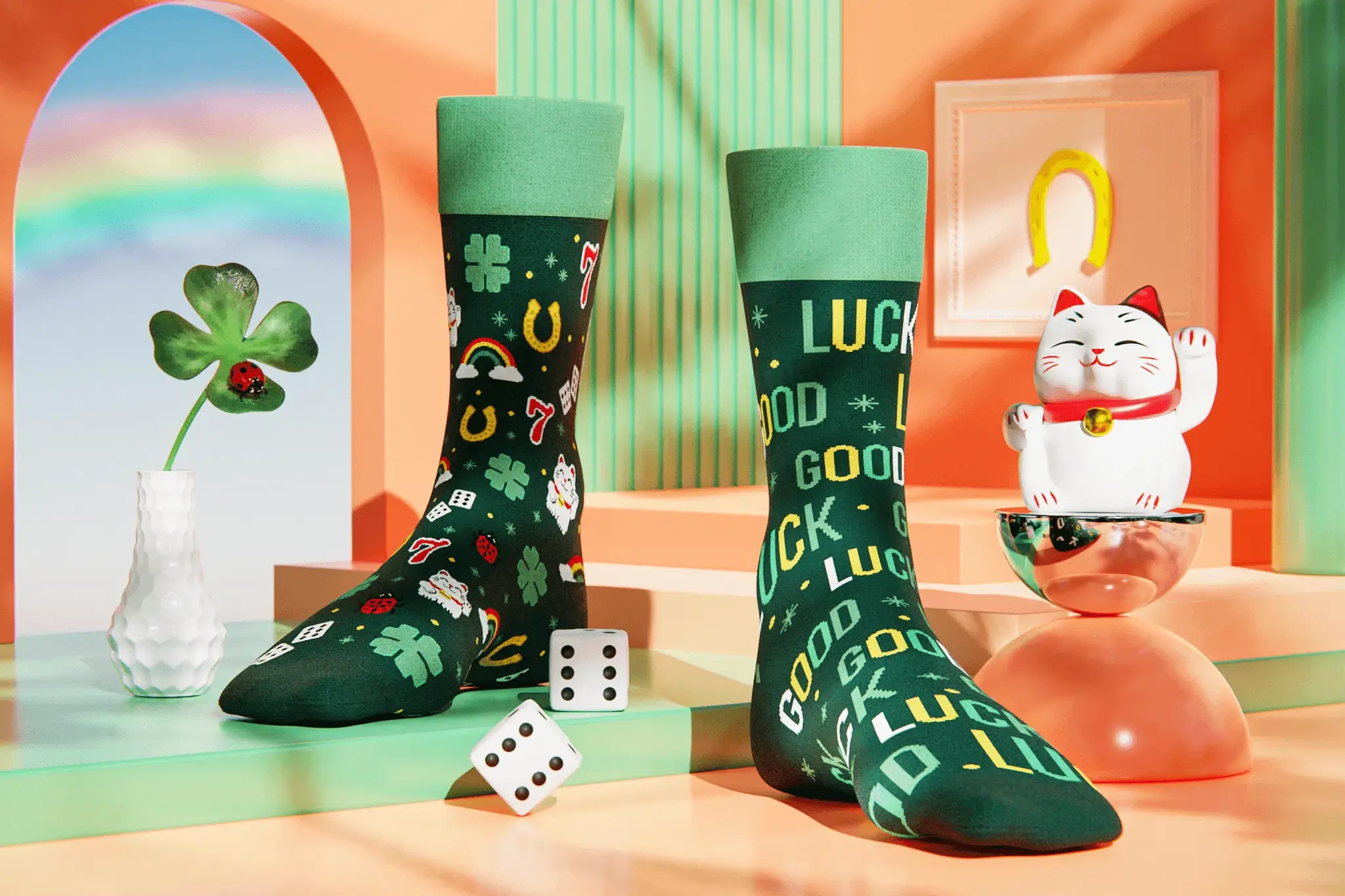 Many Mornings Many Mornings Sokken Good Luck