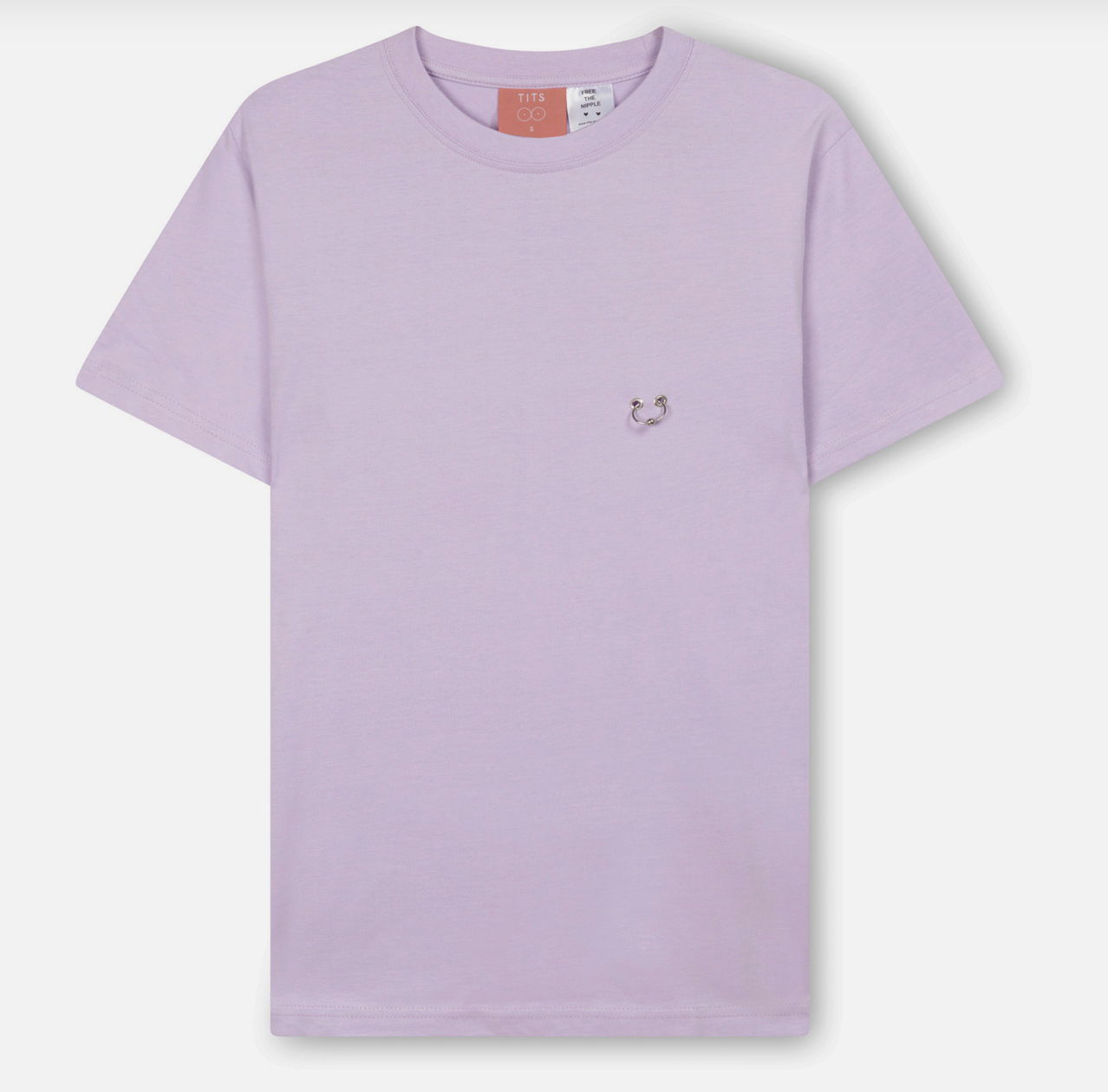 T.I.T.S. TITS Piercing T-shirt Lilac