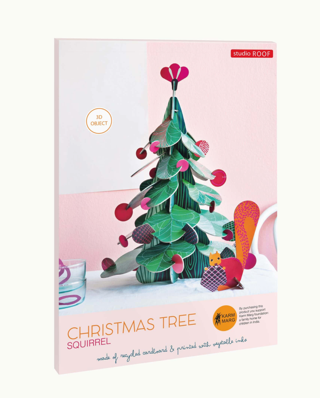Studio Roof Studio Roof 3D Object Christmas Tree and Squirrel