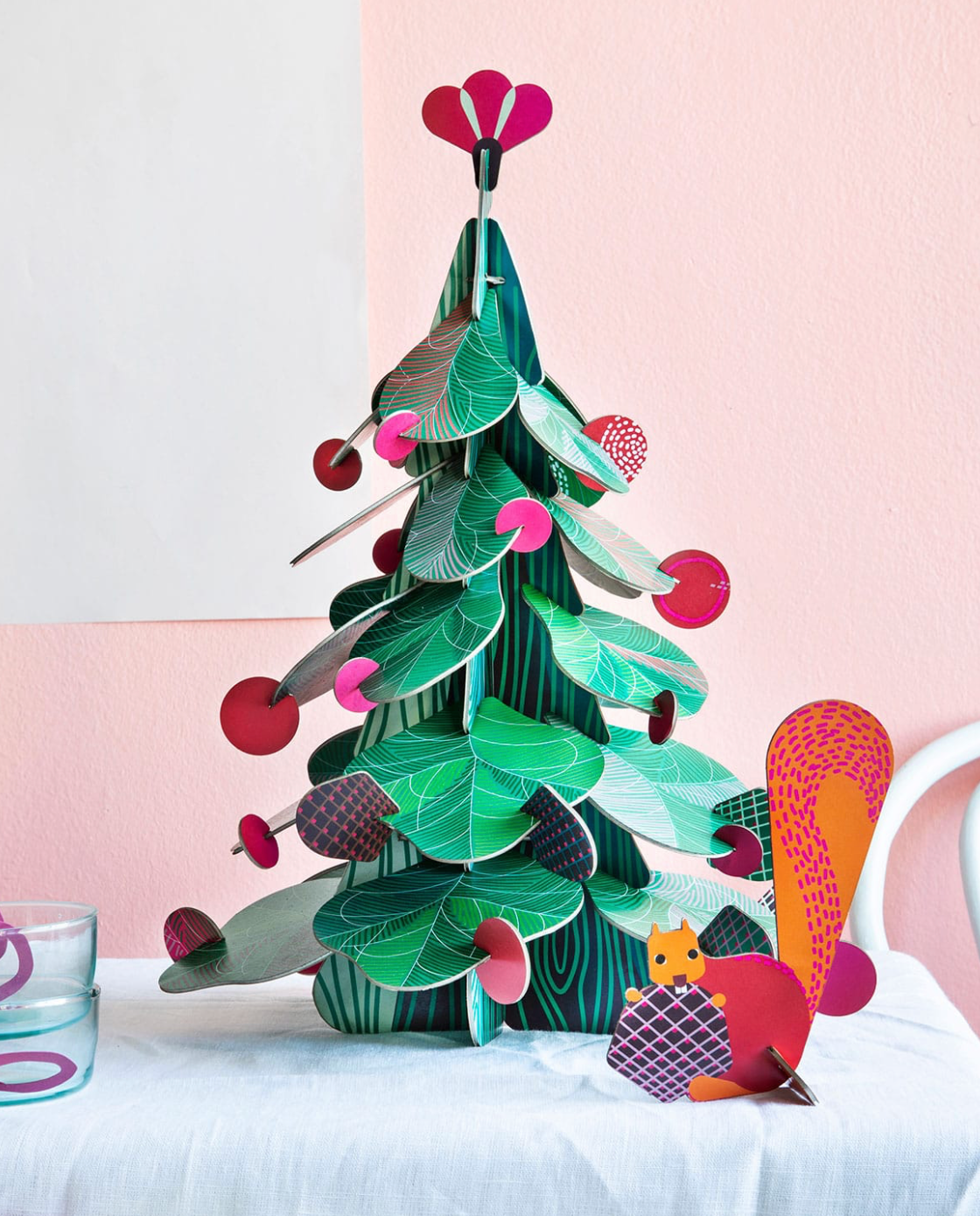 Studio Roof Studio Roof 3D Object Christmas Tree and Squirrel