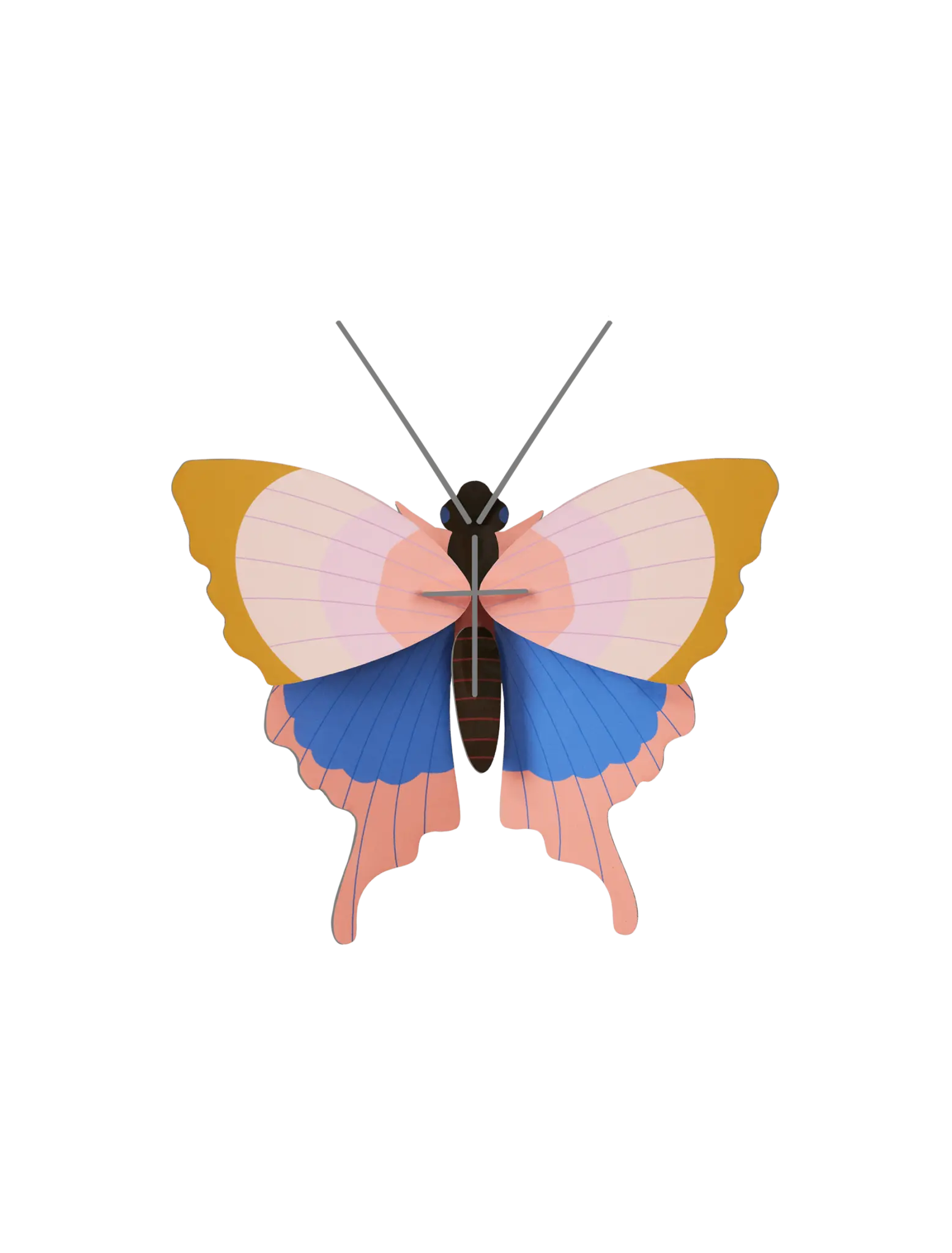 Studio Roof Studio Roof Wall Decoration Gold Rim Butterfly