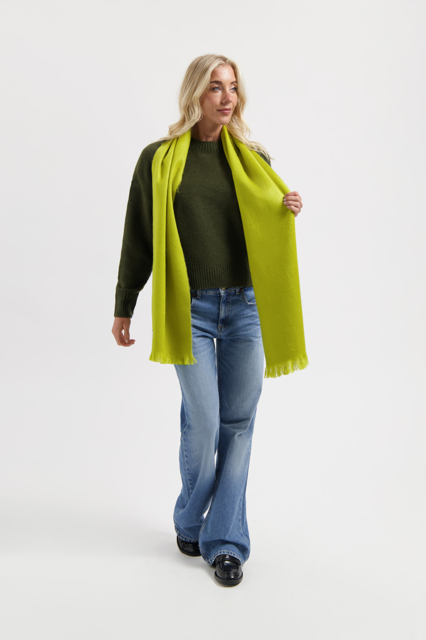 Alpaca Loca Alpaca Loca Sjaal Golden Green