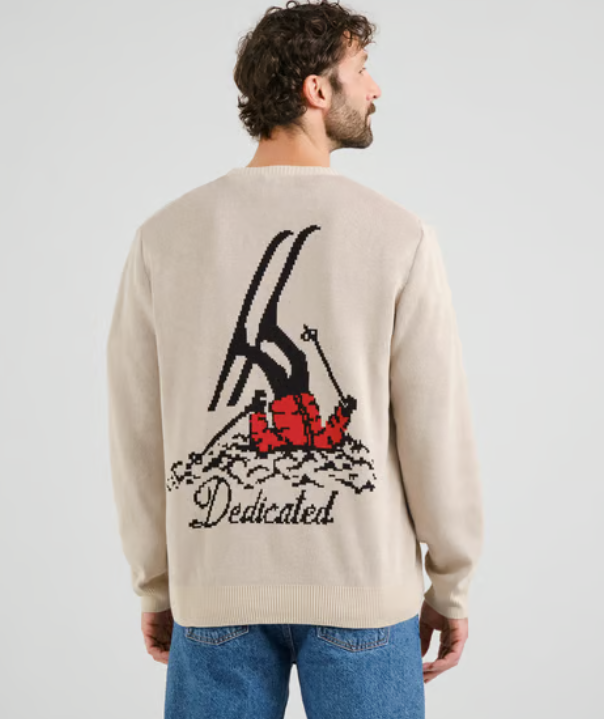 Dedicated Dedicated Sweater Mora Fallen Skier Oat White