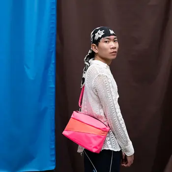 Susan Bijl The New Bum Bag Fluo Pink & Coral