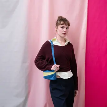 Susan Bijl The New Bum Bag Dark Petrol & Joy