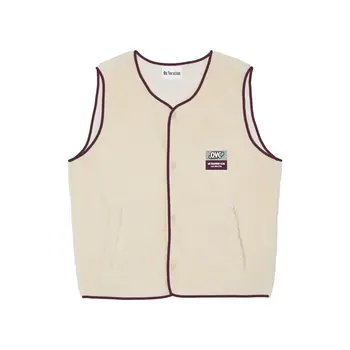 On Vacation Wanderlust Fleece Vest Beige