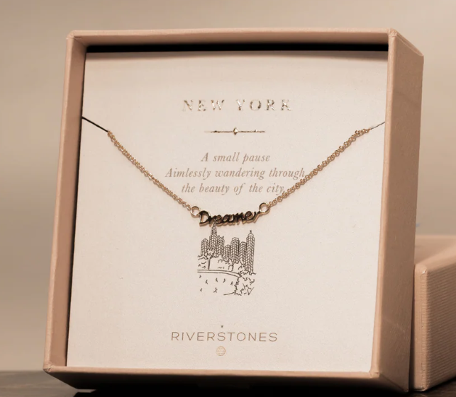 Riverstones Riverstones New York Dreamer Ketting Goud