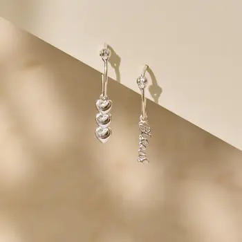 Riverstones Bisous Earrings Paris Silver